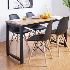 CangLong Modern Mid-Century Shell Lounge Chairs Set of 4